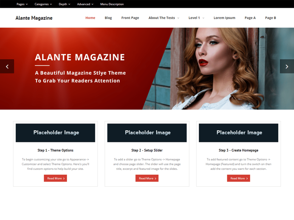 Alante Magazine Theme