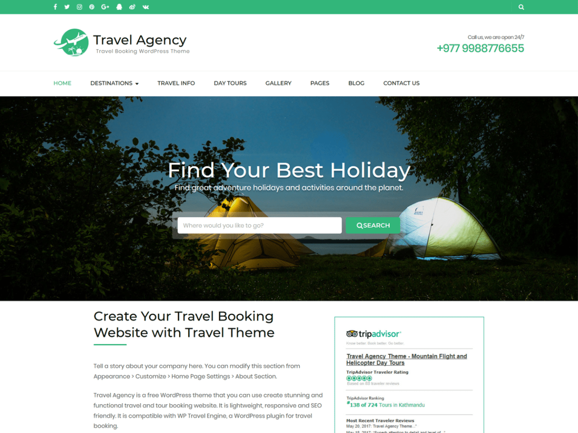 Travel Agency Theme