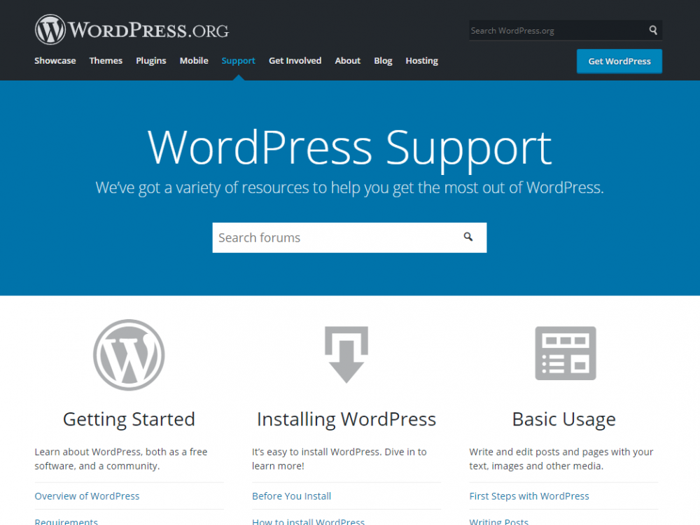 WordPress.org Support Forums