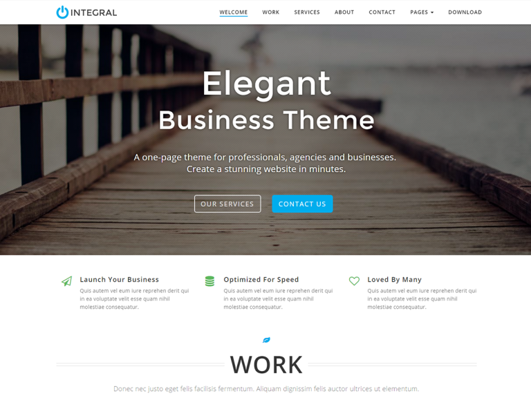 10 Free One-page Business WordPress Themes 2018