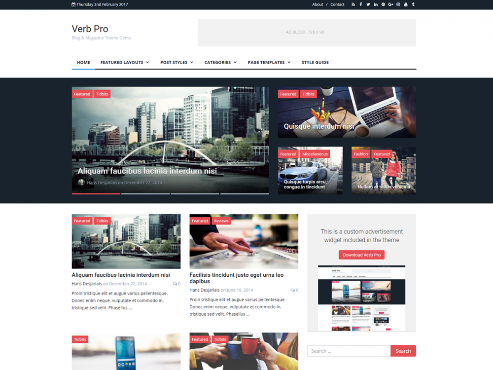 Wordpress themes